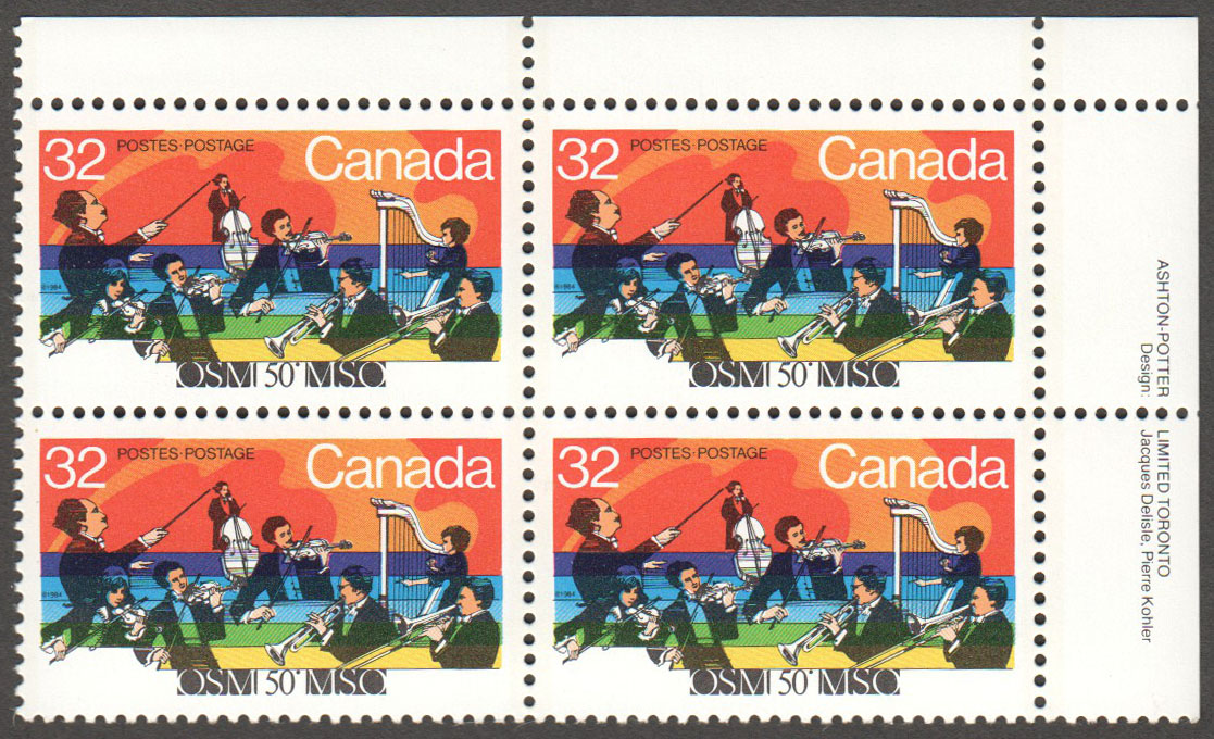 Canada Scott 1010 MNH PB UR (A9-3) - Click Image to Close